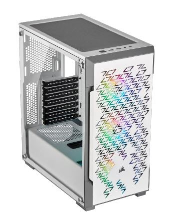 CORSAIR Obudowa Crystal 220T RGB, szkło hartowane, ATX, biała - CC-9011174-WW