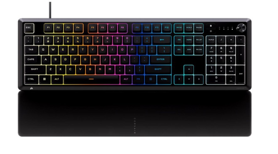 CORSAIR Klawiatura gamingowa Skiff 100 czarna - CH-9226H65-NA