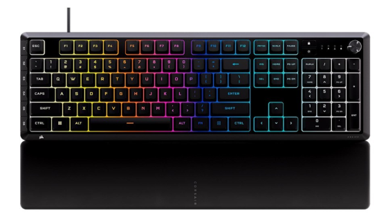 CORSAIR Klawiatura gamingowa Skiff 100 Plus czarna - CH-9226I65-NA