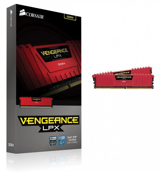 CORSAIR DDR4 Vengeance LPX 16GB/2666(2*8GB) CL16-18-18-35 RED 1,20V                                                                                   XMP 2.0 - CMK16GX4M2A2666C16R