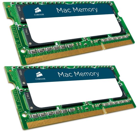 CORSAIR Pamięć DDR3 SODIMM 16GB/1600 (2*8GB) Apple Qualified - CMSA16GX3M2A1600C11