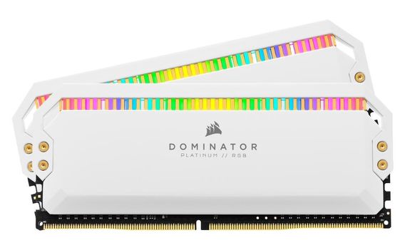 CORSAIR Pamięć DDR4 Dominator Platinum RGB 16GB/3200 (2*8GB) WHITE CL16 - CMT16GX4M2C3200C16W
