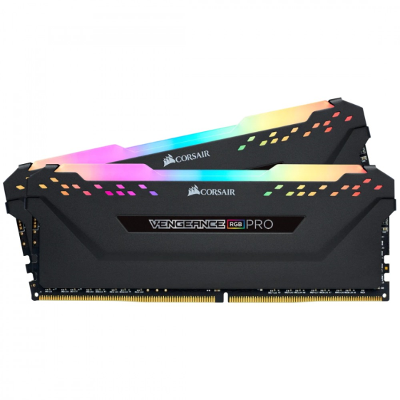 CORSAIR Pamięć DDR4 Vengeance RGB PRO 32GB/2666 (2x16GB) C16 - CMW32GX4M2A2666C16