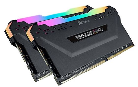 CORSAIR Pamięć DDR4 Vengeance RGB PRO 32GB/3200(2x16GB) BLACK CL16 Ryzen mem  - CMW32GX4M2Z3200C16