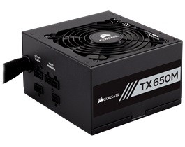 CORSAIR Zasilacz TX650M 650W 80+GOLD S.MODULAR ATX EU - CP-9020132-EU