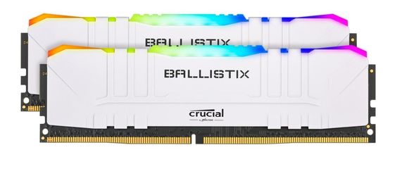 CRUCIAL Pamięć DDR4 Ballistix RGB 32/3200 (2*16GB) CL16 Biała  - BL2K16G32C16U4WL