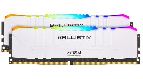 CRUCIAL Pamięć DDR4 Ballistix RGB 16/3600 (2* 8GB) CL16 Biały  - BL2K8G36C16U4WL