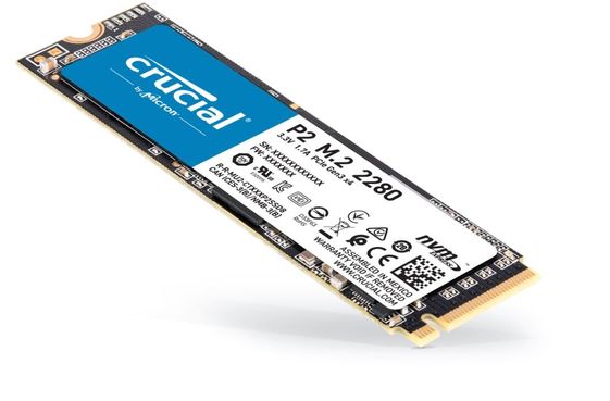 CRUCIAL Dysk SSD P2 1TB   M.2 PCIe NVMe 2280 2400/1800MB/s - CT1000P2SSD8