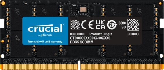 CRUCIAL Pamięć DDR5 SODIMM 32GB/5200 CL42 (16Gbit)  - CT32G52C42S5