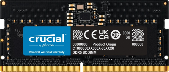 CRUCIAL Pamięć do notebooka DDR5 SODIMM 32GB/5600 CL46 (16Gbit) Tray  - CT32G56C46S5T