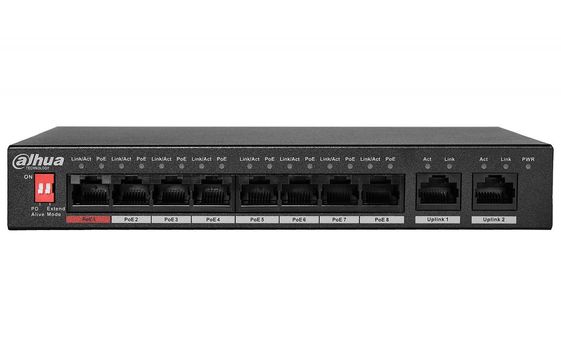DAHUA Przełącznik PFS3010-8ET-96-V2 8 portowy switch POE  - 6923172507556