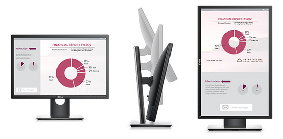 DELL Monitor 21.5 P2217 TN LED WSXGA+ (1680x1050) /16:10/HDMI/DP/VGA/2xUSB 2.0/3xUSB 3.0/3Y PPG - 210-AJCG