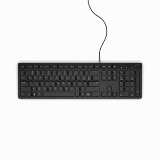 DELL Klawiatura przewodowa KB216 ukraińska czarna - 580-AHHE