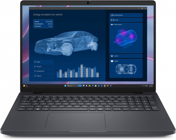 Laptop Dell Pro Max 16 MC16255 Win11Pro AMD Ryzen 340|16GB|256GB|FgrPr&SmtCd|FHD Cam&Mic|WLAN+BT|16.0 FHD+|4 Cell|100W/3Y ProSupport - BTO601_MC16255_EMEA