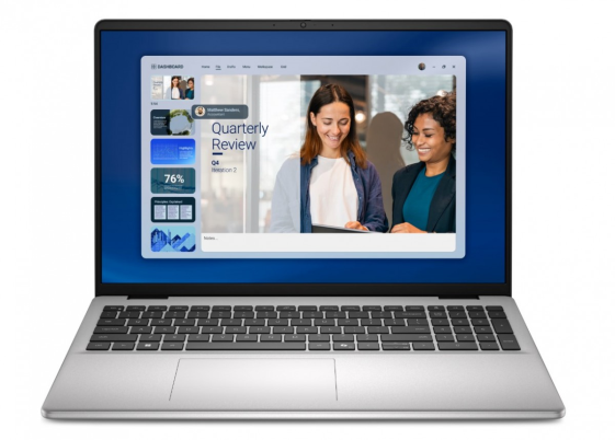 Laptop Dell 16 DC16256 W11P R7-250|16GB|1TB|AMD Radeon|FgrPr|WLAN+BT|16.0 FHD+|Backlit Kb|4C|65W|3YPS Platinum Silver (Metal)  - DC16256_HWK_552