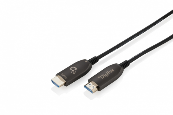 DIGITUS Kabel połączeniowy hybrydowy HDMI AOC | HDMI-A męski-męski | HDMI 2.1 | UHD-2 8K@60Hz | 48Gbps |HDR, eARC, HDCP 2.2, CEC | 40m - AK-330126-400-S