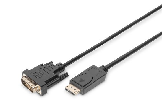DIGITUS Kabel DisplayPort z zatrzaskiem 1080p 60Hz FHD Typ DP/DVI-D (24+1) M/M 3m - AK-340306-030-S