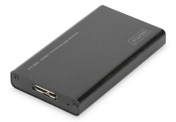 DIGITUS Obudowa zewnętrzna USB 3.0 na dysk mSATA SSD M50 SATA III, 50x30x4mm, aluminiowa - DA-71112