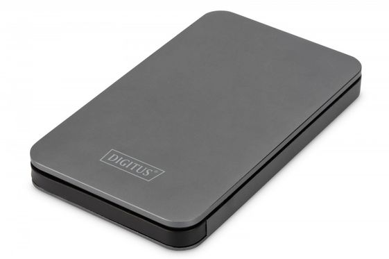 DIGITUS Obudowa zewnętrzna USB 3.0 Type-C na dysk SSD/HDD 2.5 cala SATA III, 9.5/7 mm, Aluminiowa - DA-71113-1