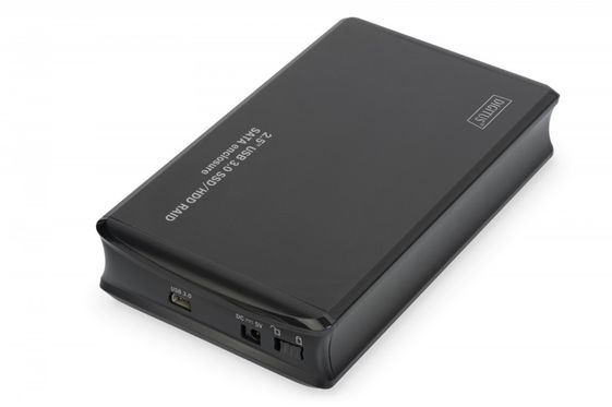 DIGITUS Obudowa zewnętrzna USB 3.0 na dysk SSD/HDD 2.5 cala RAID SATA, JBOD, RAID0, RAID1, Aluminiowa - DA-71116