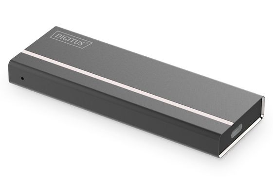 DIGITUS Obudowa zewnętrzna USB 3.1 Typ C na dysk SSD M.2 NVMe PCIe aluminiowa Czarna - DA-71120