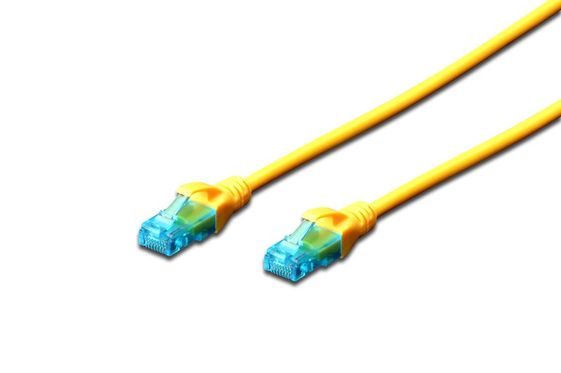 DIGITUS Patch cord U/UTP kat.5e PVC 0,5m Żółty  - DK-1512-005/Y