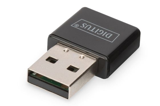DIGITUS Mini karta sieciowa bezprzewodowa WiFi 300N 300Mbps na USB 2.0 - DN-70542