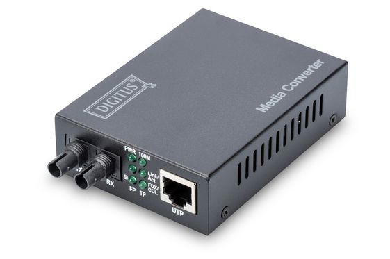 DIGITUS Media konwerter 100Base-TX do 100Base-FX ST MM 2km  - DN-82010-1