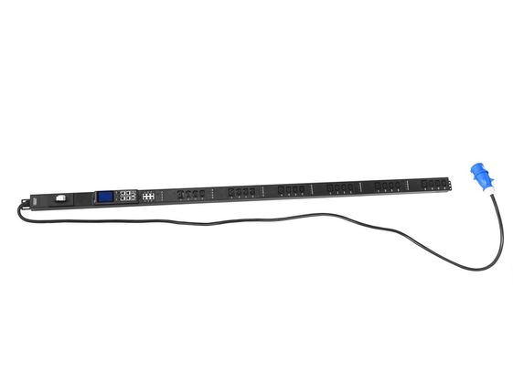 DIGITUS Listwa zarządzalna RACK PDU wtyk IEC60309 32A/250V gniazda 18xC13 10A/250V 6xC19 16A/250V 32A - DN-NP-V-4-18C13-6C19