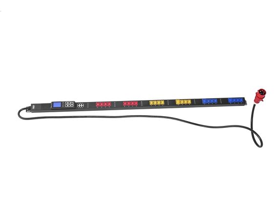 DIGITUS Listwa zarządzalna RACK PDU wtyk IEC60309 32A/400V gniazda 21xC13 10A/250V 3xC19 16A/250V 32A - DN-NP-V-5-21C13-3C19