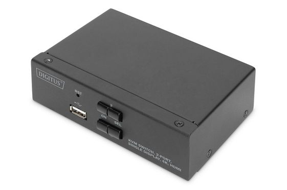 DIGITUS Przełącznik KVM 2 portowy HDMI, 4K 30Hz - DS-12870