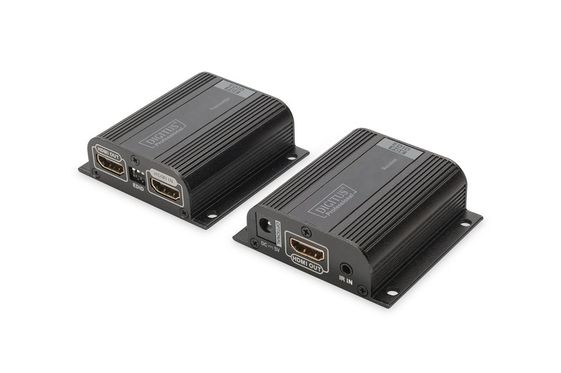DIGITUS Przedłużacz/Extender HDMI do 50m po skrętce Cat.6/7 UTP, 1080p 60Hz FHD, HDCP 1.2, IR, audio(zestaw) - DS-55100-1