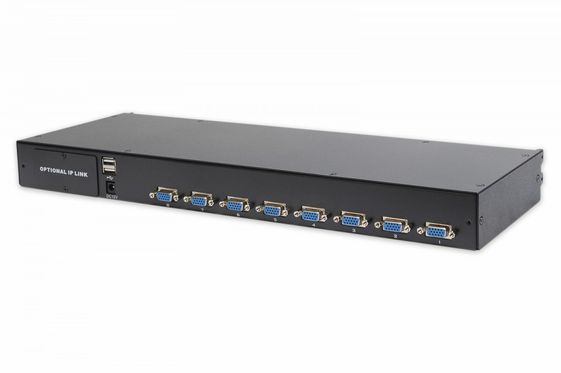 DIGITUS Przełącznik KVM modularny 8 portów do konsol LCD DS-72210 i DS-72211 komplet kabli (8xDS-19231) - DS-72213