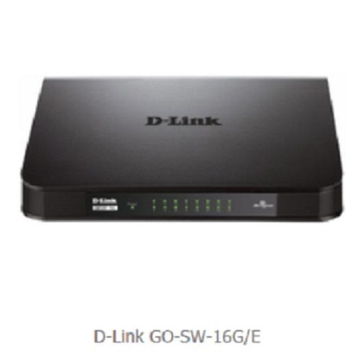 D-LINK Przełącznik biurkowy GO-SW-16G 16-portów GIGABIT - GO-SW-16G/E