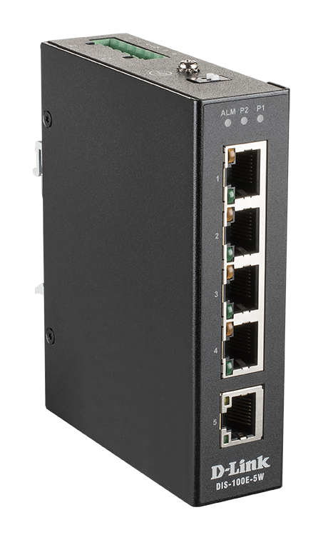 D-LINK Switch przemyslowy DIS-100E-5W 5xFE  - DIS-100E-5W
