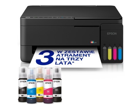 EPSON Urządzenie wielofunkcyjne MFP ITS EcoTank L3351  color/A4/33ppm/USB/WLAN/3pl/4.1kg/czarny - C11CL62411