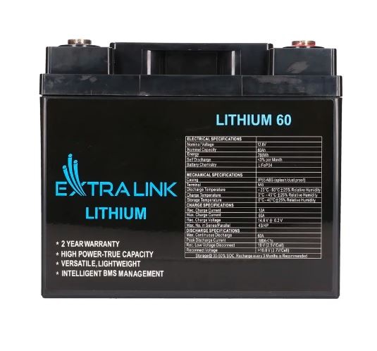 EXTRALINK Akumulator LiFePO4  60AH 12.8V BMS EX.30448  - EX.30448
