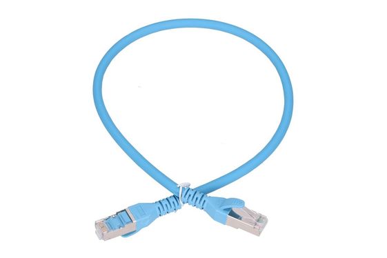 EXTRALINK Kabel sieciowy LAN Patchcord CAT.6A S/FTP 0,5m 10G foliowana skręcana para, miedziany - EX.6549