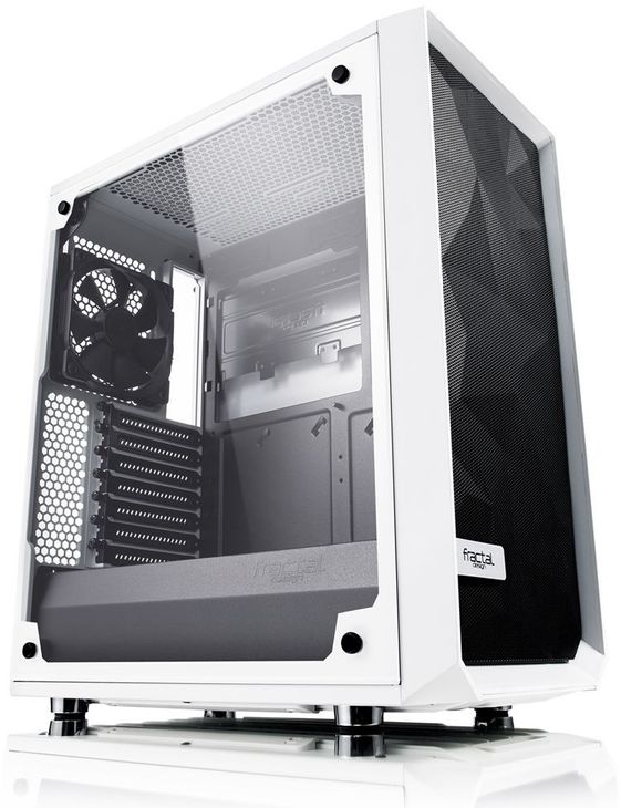Fractal Design Obudowa Meshify C Biała Tempered Glass  - FD-CA-MESH-C-WT-TGC
