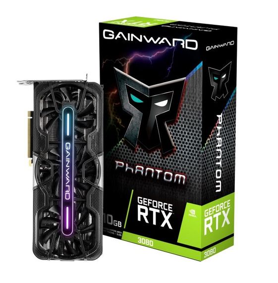 GAINWARD Karta graficzna GeForce RTX 3080 Phantom 10GB GDDR6X 320bit HDMI/3DP LHR - 471056224-2119