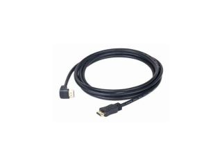 GEMBIRD Kabel HDMI-HDMI v1.4 3D TV High Speed Ethernet 4.5M kątowy 90 (pozłacane końcówki) - CC-HDMI490-15