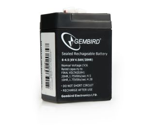 GEMBIRD Akumulator uniwersalny 6V/4.5Ah  - BAT-6V4.5AH