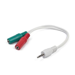 GEMBIRD Adapter mini jack 4-Pin(M)->2x mini jack(F) 20cm  - CCA-417W