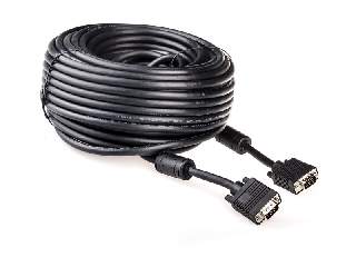 GEMBIRD Kabel VGA 15M/15M EKRAN+FERRYT 30M BLACK  - CC-PPVGA-30M-B