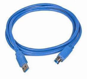 GEMBIRD Kabel USB 3.0 typu AB AM-BM  3m niebieski - CCP-USB3-AMBM-10