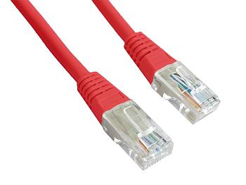 GEMBIRD Patch cord kat.5e osłonka zalewana 3M czerwony - PP12-3M/R