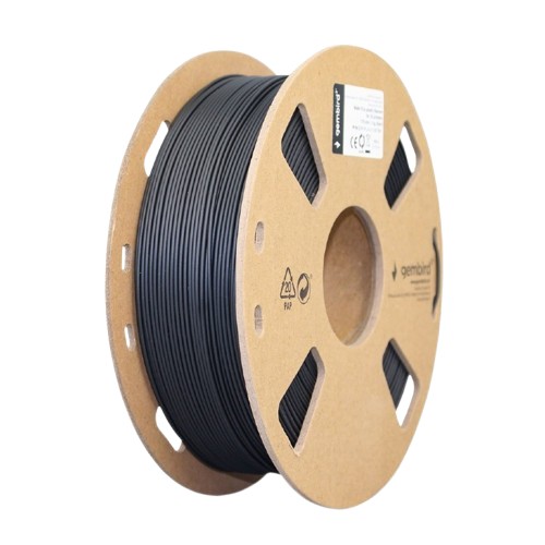 GEMBIRD Filament PLA matowy, 1,75 mm, 1 kg, czarny - 3DP-PLA-01-MTBK