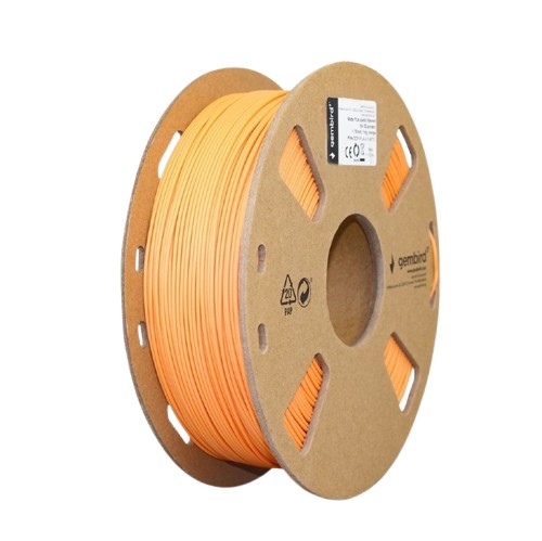 GEMBIRD Filament PLA matowy, 1,75 mm, 1 kg, pomarańczowy - 3DP-PLA-01-MTO