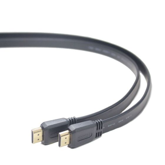 GEMBIRD Kabel HDMI-HDMI v2.0 3D TV High Speed Ethernet 1.8M płaski (pozłacane końcówki) - CC-HDMI4F-6