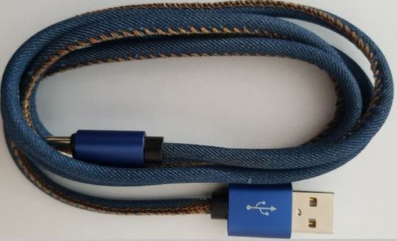 GEMBIRD Kabel USB 8 pin premium jeans 1 m - CC-USB2J-AMLM-1M-BL